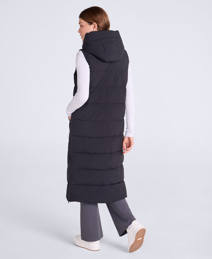 Comfort Zone Womens Longline Gilet - Jet Black