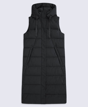Comfort Cloud Womens Longline Gilet - Jet Black