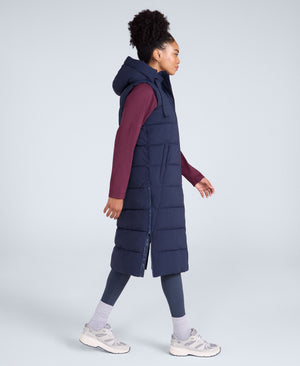 Comfort Zone Womens Longline Gilet - Navy