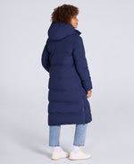 Cocoon Womens Borg Lined Padded Coat - Navy