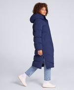 Cocoon Womens Borg Lined Padded Coat - Navy