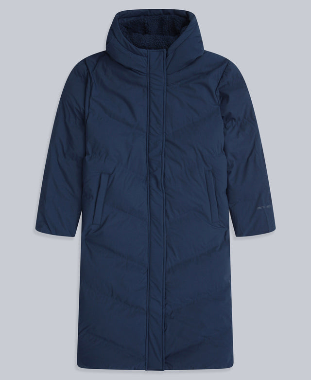 Cocoon Womens Borg Lined Padded Coat - Navy