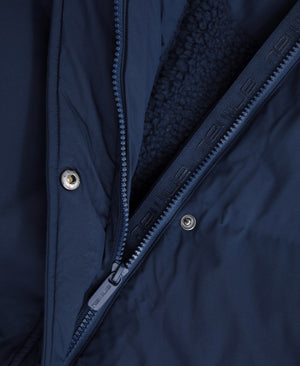Cocoon Womens Borg Lined Padded Coat - Navy