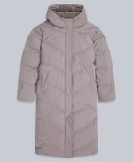 Cocoon Womens Borg Lined Padded Coat - Taupe
