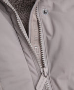 Cocoon Womens Borg Lined Padded Coat - Taupe