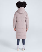 Cocoon Womens Borg Lined Padded Coat - Taupe