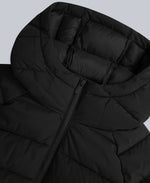Light Cloud Cosi Hooded Womens Padded Jacket - Jet Black