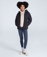 Light Cloud Cosi Hooded Womens Padded Jacket - Jet Black