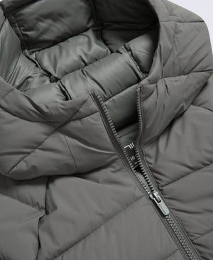 Cloud Womens Hooded Padded Jacket - Khaki