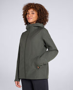 Elements Womens Waterproof Jacket - Khaki