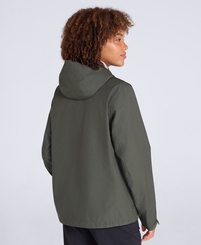 Elements Womens Waterproof Jacket - Khaki