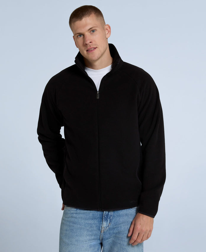 Stockholm Mens Full-Zip Fleece - Jet Black