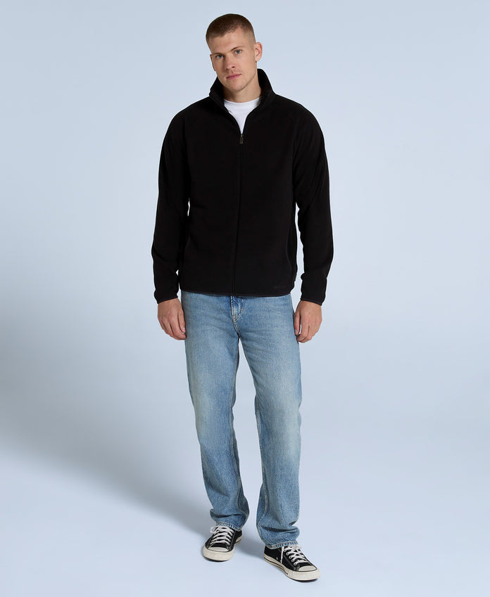 Stockholm Mens Full-Zip Fleece - Jet Black
