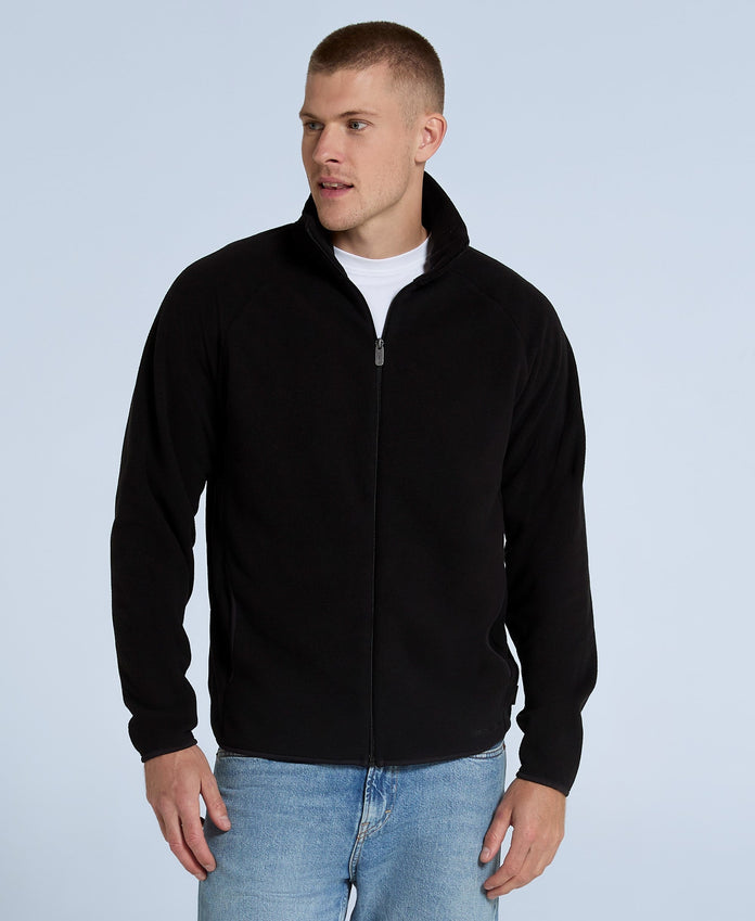 Stockholm Mens Full-Zip Fleece - Jet Black