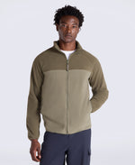 Stockholm Mens Full-Zip Fleece - Light Khaki