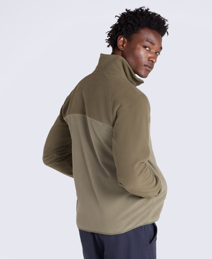 Stockholm Mens Full-Zip Fleece - Light Khaki