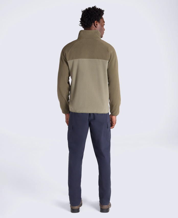 Stockholm Mens Full-Zip Fleece - Light Khaki