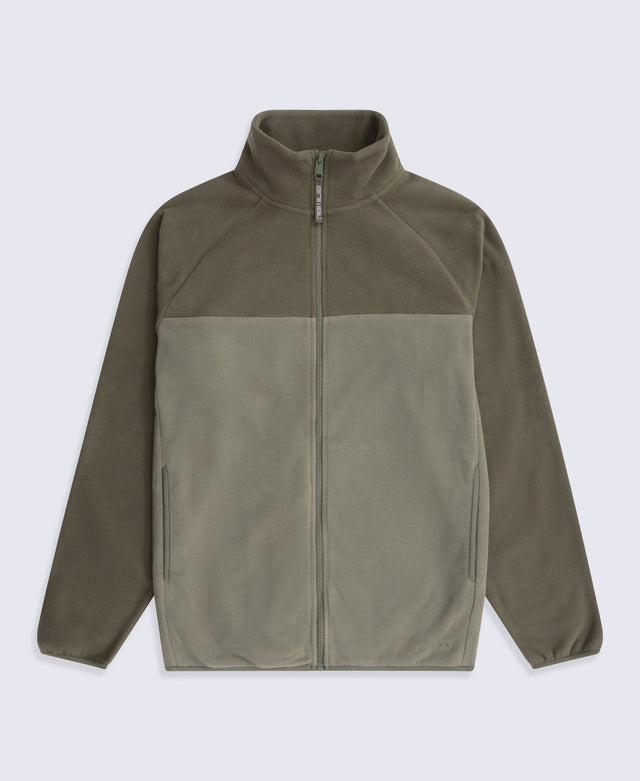 Stockholm Mens Full-Zip Fleece - Light Khaki