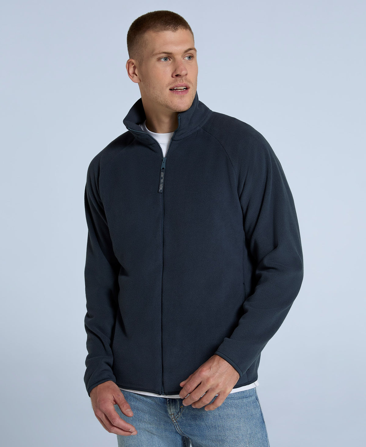 Stockholm Mens Full-Zip Fleece - Navy
