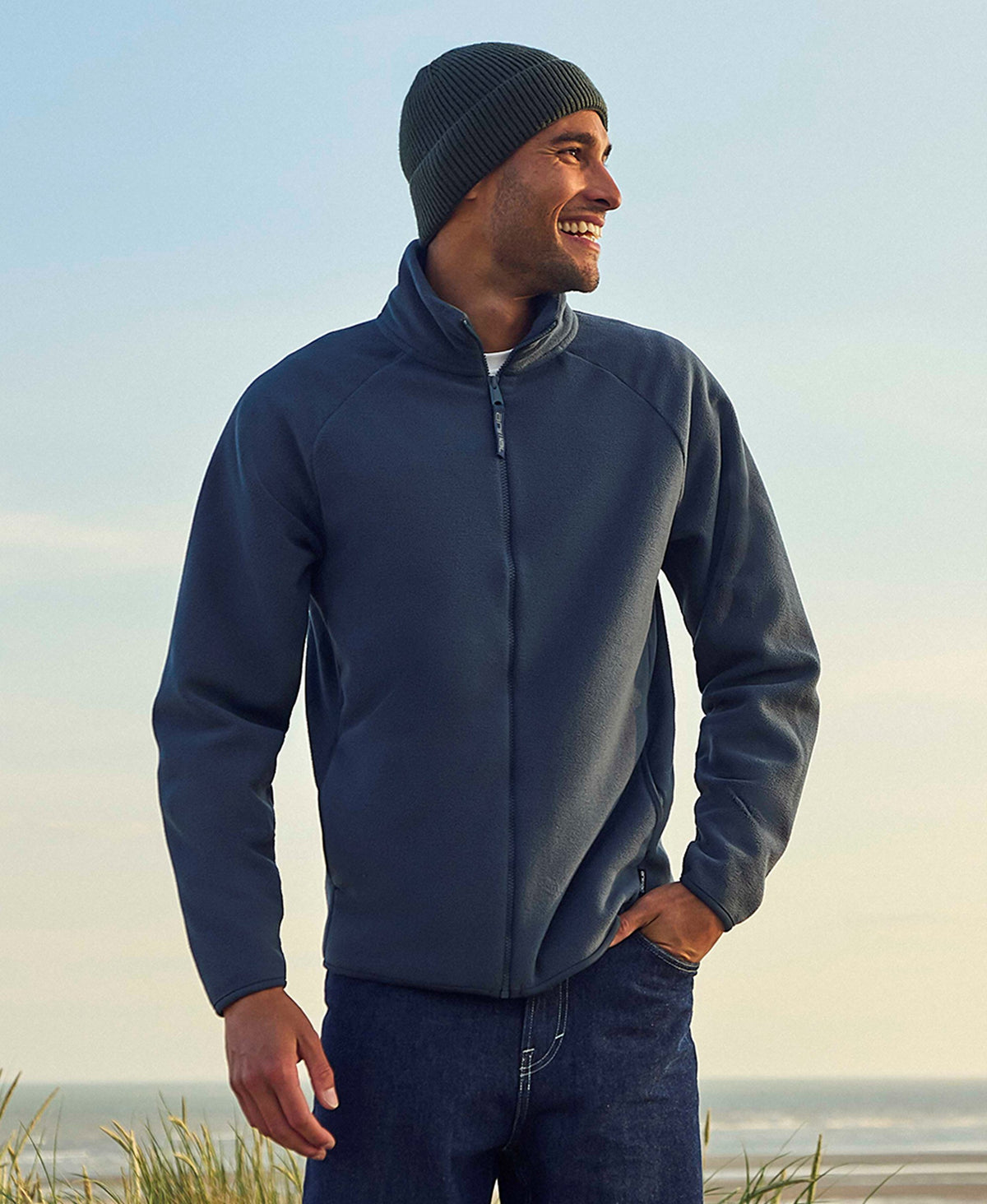 Stockholm Mens Full-Zip Fleece - Navy
