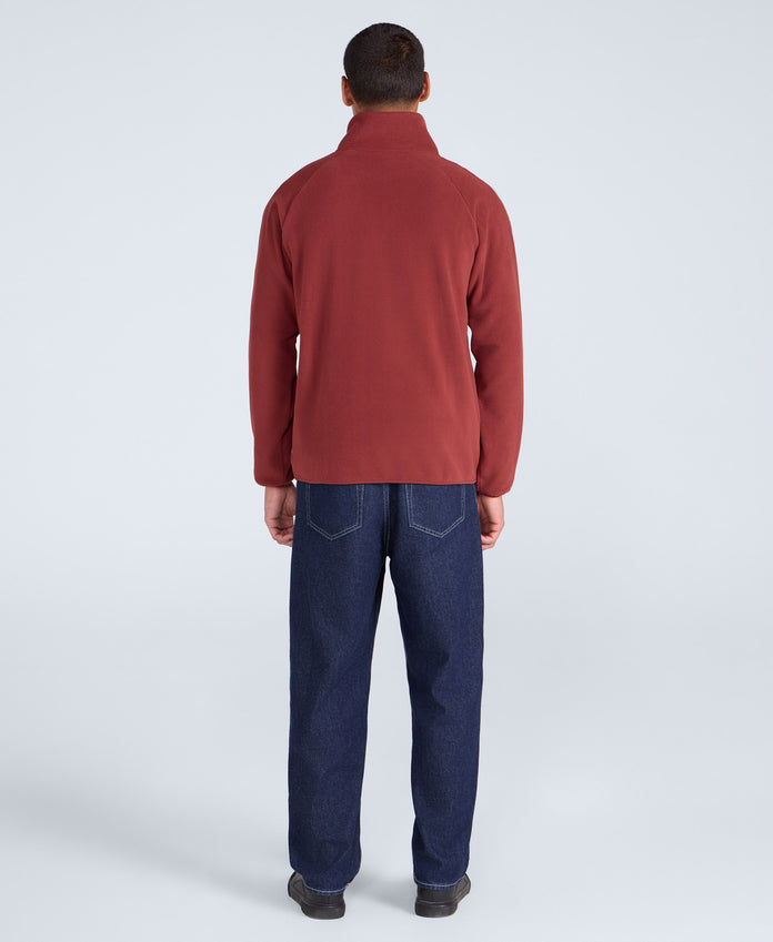 Stockholm Mens Full-Zip Fleece - Red