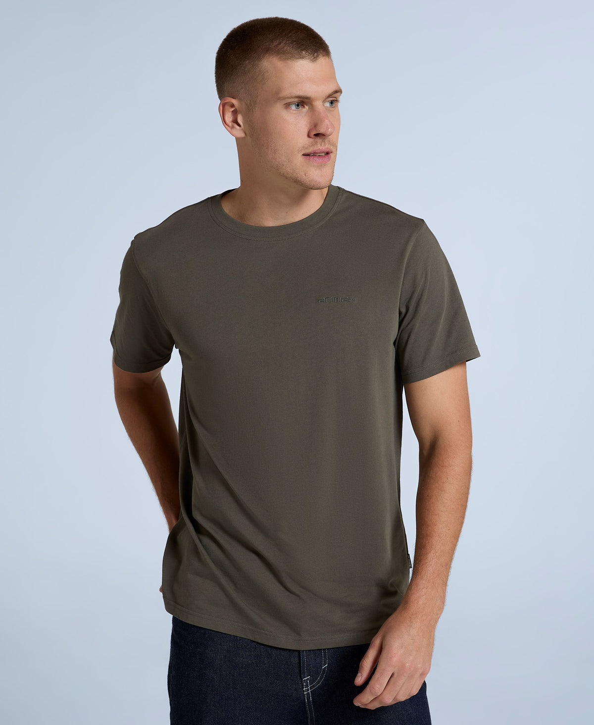 Icon Mens Logo T-Shirt - Dark Khaki