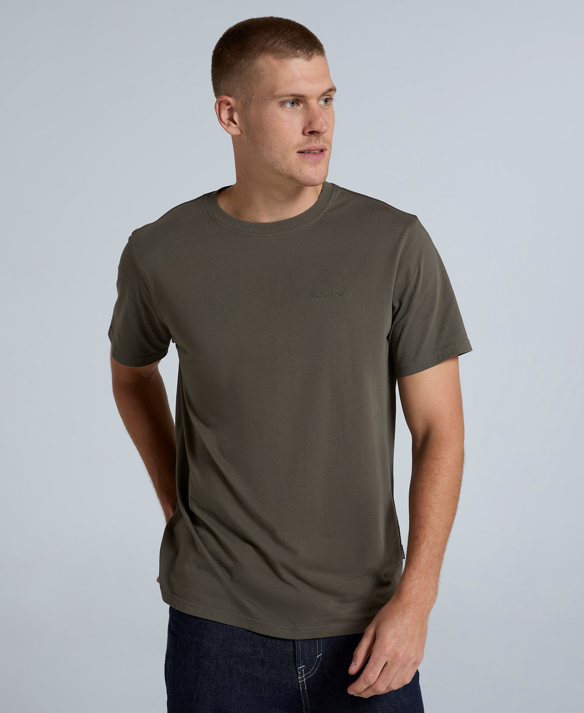 Icon Mens Logo T-Shirt - Dark Khaki