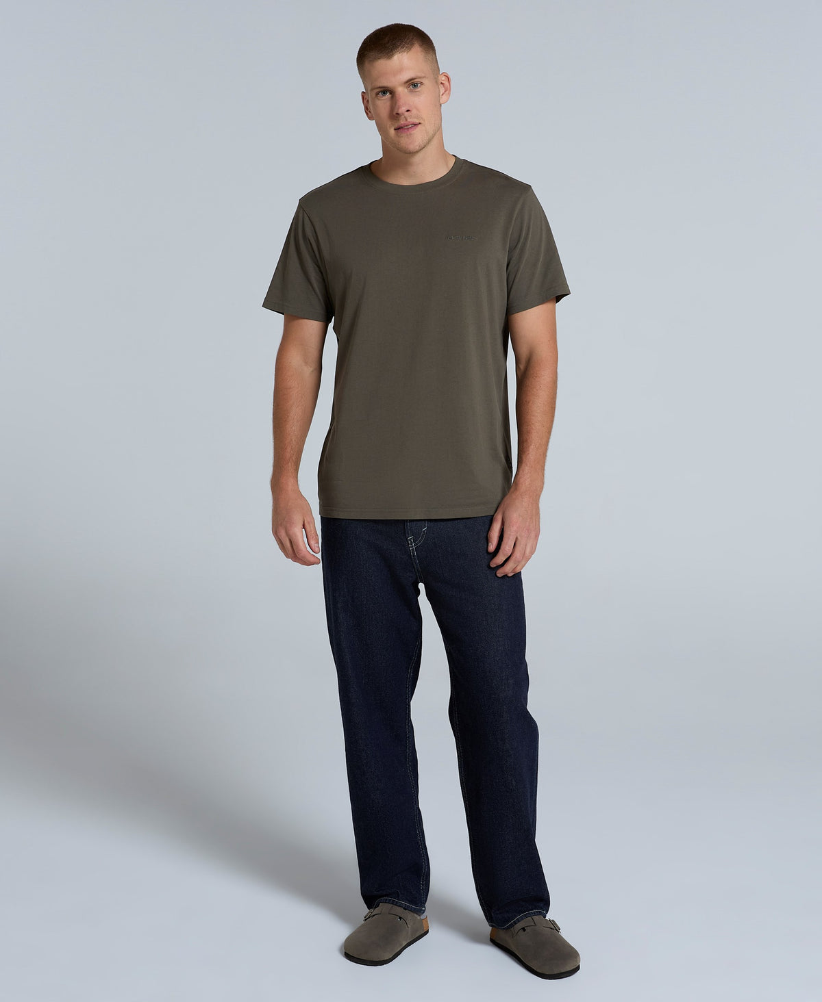 Icon Mens Logo T-Shirt - Dark Khaki