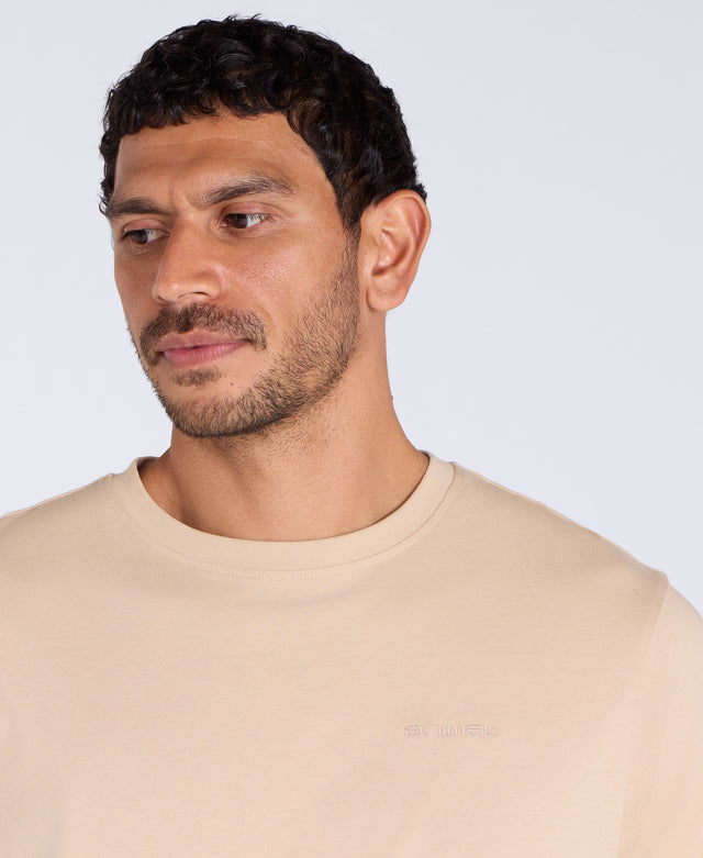 Icon Mens Logo T-Shirt - Light Beige