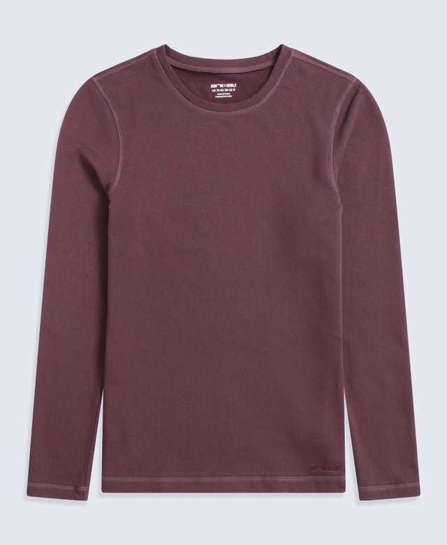 Blaze Womens Base Layer Top - Dark Burgundy