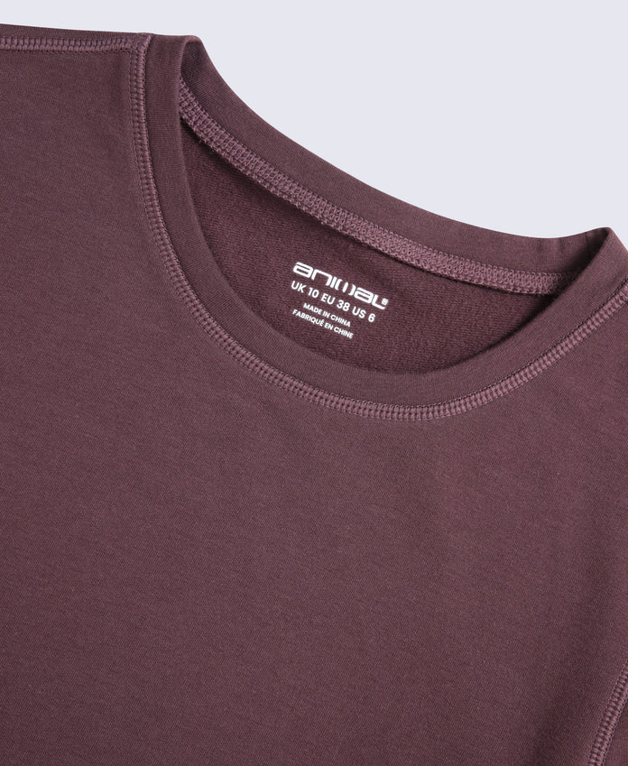 Blaze Womens Base Layer Top - Dark Burgundy