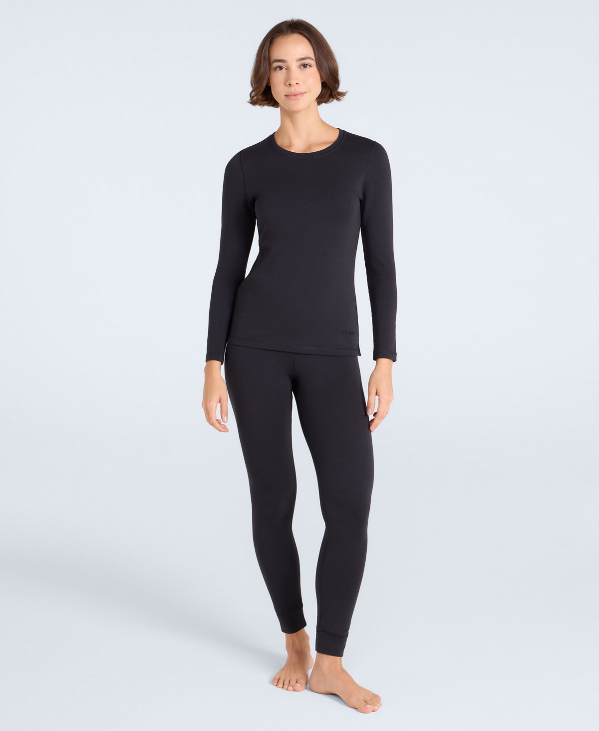 Blaze Womens Base Layer Top - Jet Black