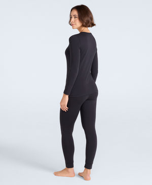 Blaze Womens Base Layer Top - Jet Black