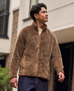 Teddy Mens Fleece Jacket - Brown