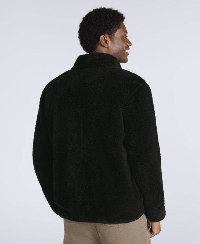Teddy Mens Fleece Jacket - Jet Black
