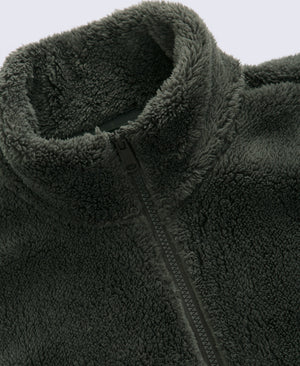 Teddy Mens Fleece Jacket - Khaki