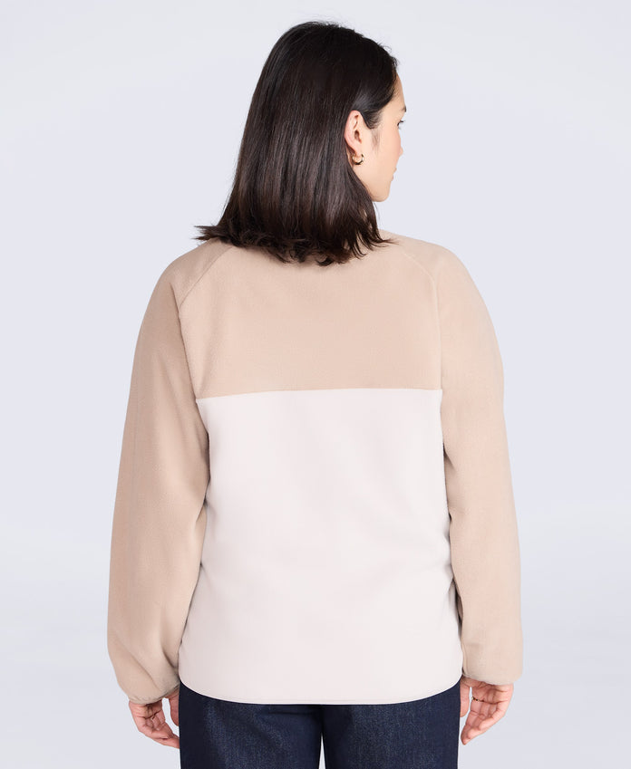 Stockholm Womens Full-Zip Fleece - Beige