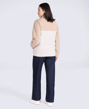 Stockholm Womens Full-Zip Fleece - Beige