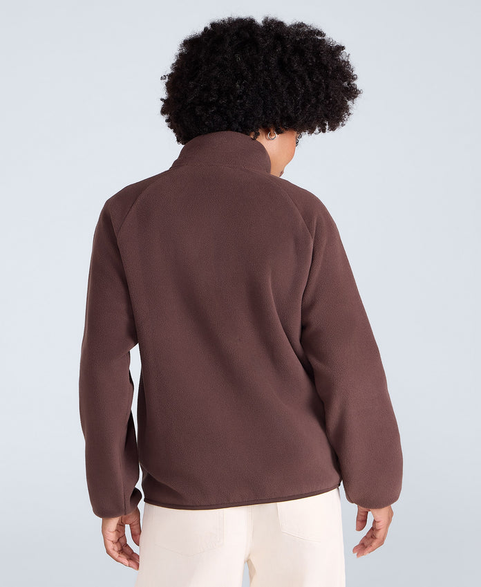Stockholm Womens Full-Zip Fleece - Brown