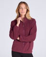 Stockholm Womens Full-Zip Fleece - Burgundy