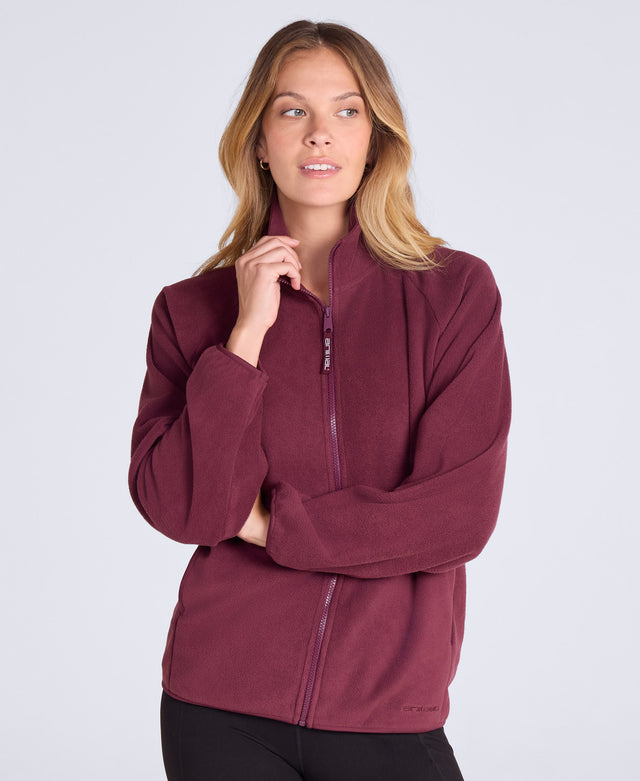 Stockholm Womens Full-Zip Fleece - Burgundy
