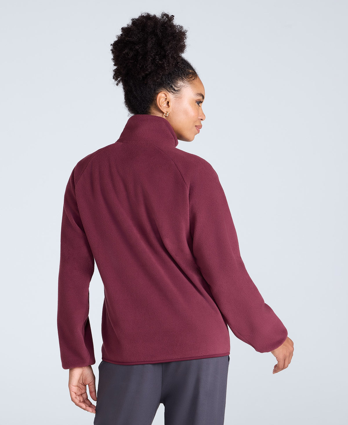 Stockholm Womens Half-Zip Fleece - Berry