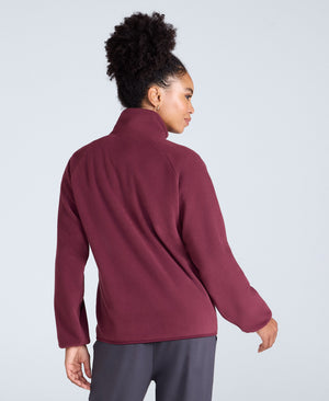 Stockholm Womens Half-Zip Fleece - Berry