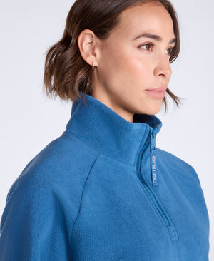 Stockholm Womens Half-Zip Fleece - Corn Blue