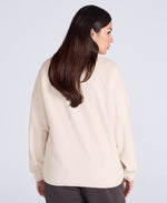 Stockholm Womens Half-Zip Fleece - Cream