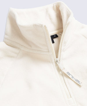 Stockholm Womens Half-Zip Fleece - Cream