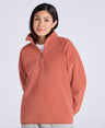 Stockholm Womens Half-Zip Fleece - Rust