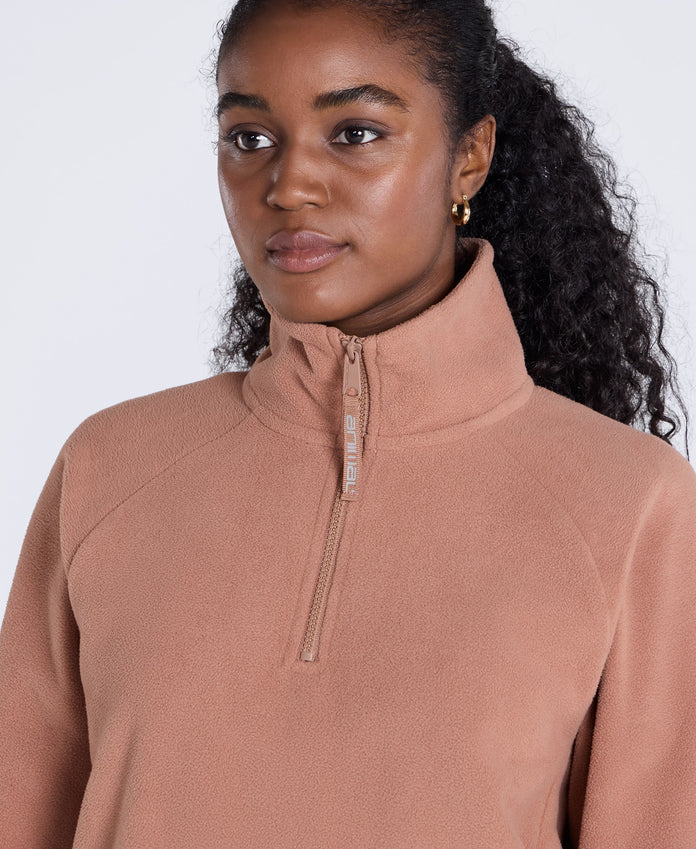 Stockholm Women’s Half-Zip Fleece - Tan