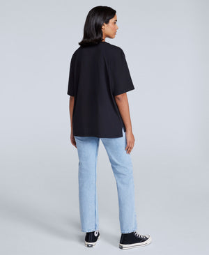 Idol Womens Relaxed Fit T-Shirt - Jet Black