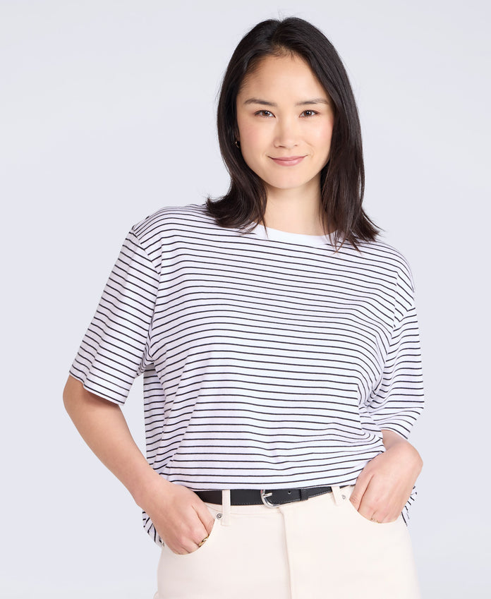 Idol Womens Relaxed Fit T-Shirt - Off White